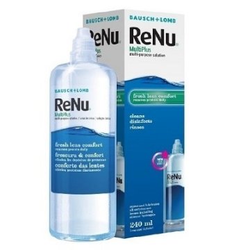 محلول شست و شوی لنز رنیو مدل Multiplus - حجم 240 میلی لیتر