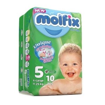 پوشک مولفیکس سایز 5 بسته 10 عددی
