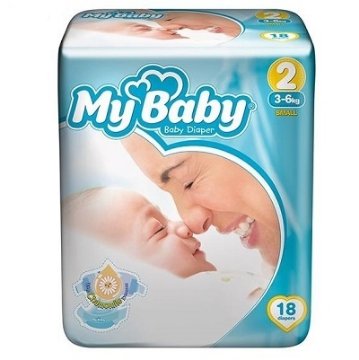 پوشک کامل مای بیبی سایز 2 بسته 18 عددی