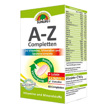 تصویر  قرص مولتی ویتامین a-z با لوتئین سان لایف - 60 عددی
