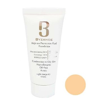 کرم ضدآفتاب فاقد چربی بیزانس +SPF50 - بژ روشن شماره 10
