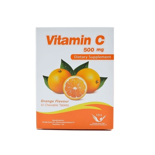 قرص ویتامین ث جویدنی 500 سیمرغ دارو عطار - 60 عددی
