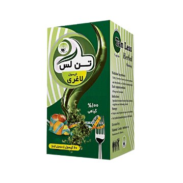 کپسول گیاهی لاغری تن لس - 60 عددی