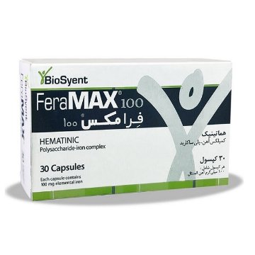 کپسول آهن فرامکس بایوساینت 100 میلی گرم - 30 عددی کپسول آهن فرامکس بایوساینت 100 میلی گرم - 30 عددی