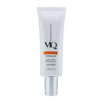 کرم ضد آفتاب فاقد SPF 50 چربی ام کیو MQ - بژ روشن