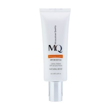 کرم ضد آفتاب SPF 50 فاقد چربی ام کیو MQ - بژ طبیعی