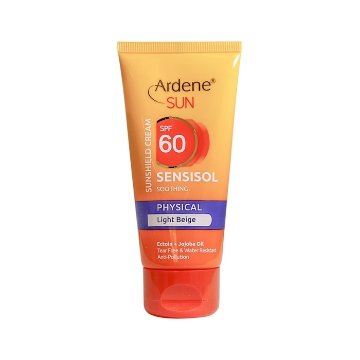 کرم ضد آفتاب SPF60 فاقد جاذب های شیمیایی آردن - بژ روشن