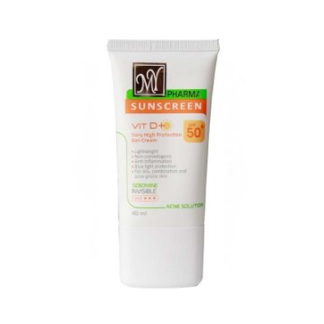 ژل ضد آفتاب SPF50 آکنه سلوشن فاقد چربی مای