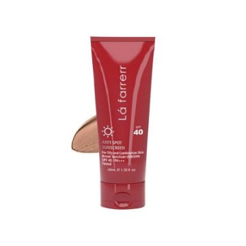 کرم ضد آفتاب و ضد لک رنگی SPF40 پوست چرب لافارر