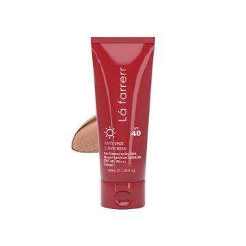 کرم ضد آفتاب و ضد لک رنگی پوست خشک و معمولی SPF40 لافارر