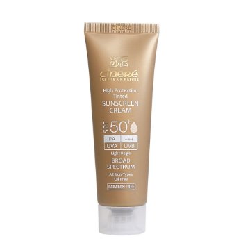 کرم ضد آفتاب رنگی SPF50 فاقد چربی سینره - بژ طبیعی