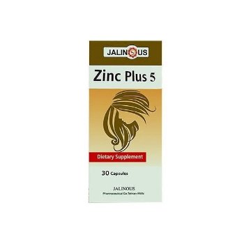 کپسول زینک پلاس 5 میلی گرم جالینوس - 30 عددی