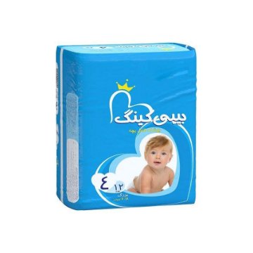 پوشک بیبی کینگ سایز 4 - 12 عددی