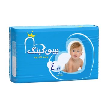 پوشک کامل بیبی کینگ سایز 4 - 34 عددی