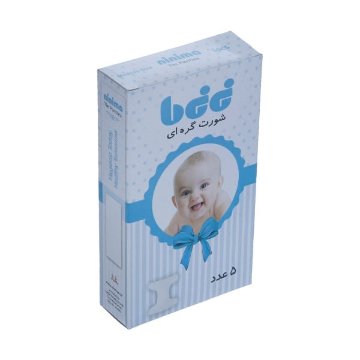 شورت دو گره نی نی ما سایز متوسط - بسته 5 عددی