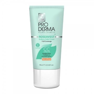 کرم مرطوب کننده و ضد آفتاب رنگی SPF40 پرودرما - بژ طبیعی