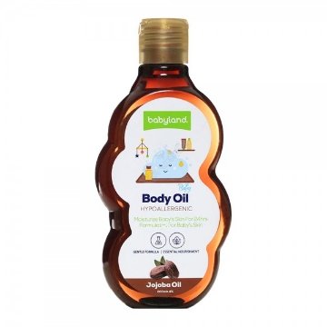 روغن ماساژ پوست کودک حاوی روغن جوجوبا بی بی لند