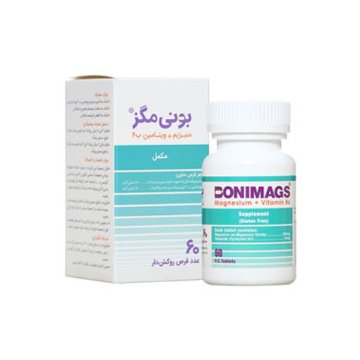 قرص منیزیم ب6 بونی مگز کیمیا آرا - 60 عددی