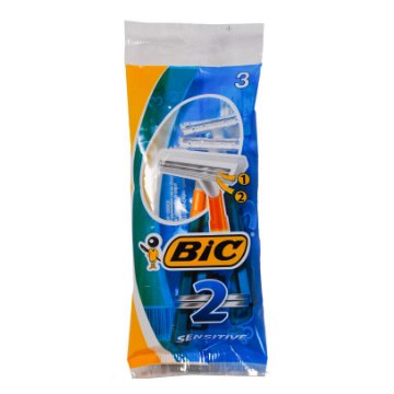 خودتراش 2 لبه پوست حساس بیک - 3 عددی