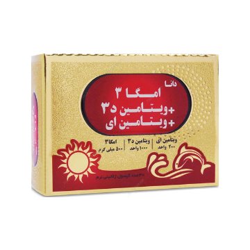 کپسول امگا3 ویتامین د3 ویتامین ایی دانا - 30 عددی