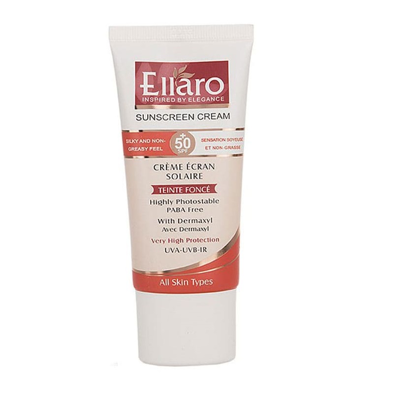 کرم ضد آفتاب و ضد چروک SPF 50 الارو انواع پوست - بژ طبیعی