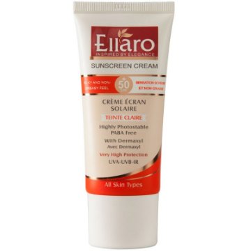 کرم ضد آفتاب و ضد چروک SPF 50 الارو انواع پوست - بژ روشن