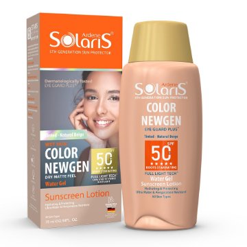 لوسیون ضدآفتاب آبرسان فاقد چربی SPF50 کالر نیوژن آردن سولاریس - بژ طبیعی