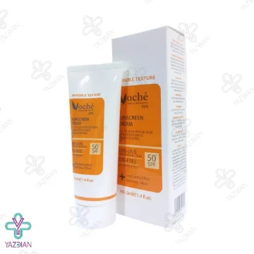 کرم ضد آفتاب SPF50 وچه فاقد چربی - بی رنگ