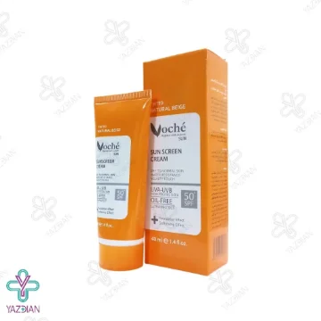 کرم ضد آفتاب SPF50 وچه مناسب پوست خشک و معمولی - بژ طبیعی