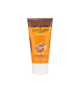 كرم ضد آفتاب +SPF 50 فاقد چربی سان سیف - بی رنگ