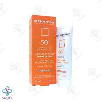 کرم ضد آفتاب SPF50 مناسب پوست خشک درماتیپیک - بژ طلایی