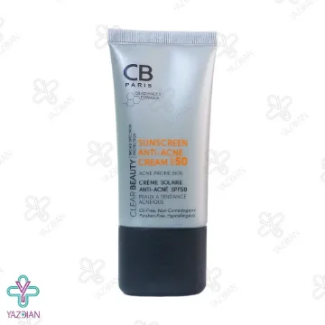 کرم ضد آفتاب آنتی اکنه SPF50 فاقد چربی سی بی پاریس - بی رنگ