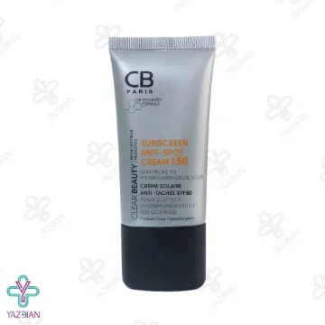 کرم ضد آفتاب ضد لک SPF50 سی بی پاریس مناسب انواع پوست - بی رنگ