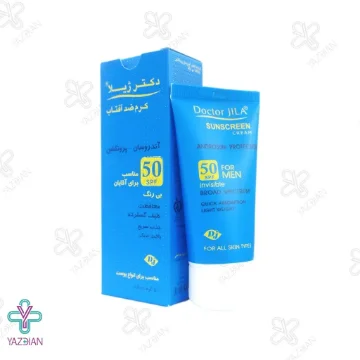 کرم ضد آفتاب آقایان SPF50 دکتر ژیلا - بی رنگ