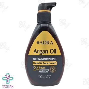  کرم مرطوب کننده حاوی آرگان پمپی آدرا - 300 میلی لیتر