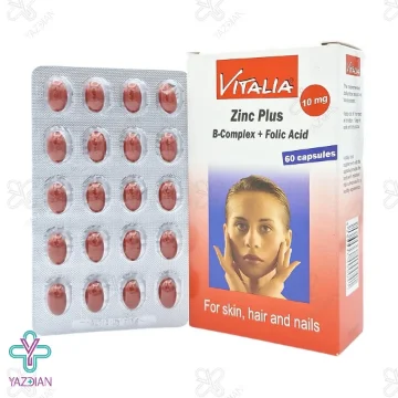 کپسول ژلاتینی زینک پلاس 10 میلی گرم ویتالیتا - 60 عددی