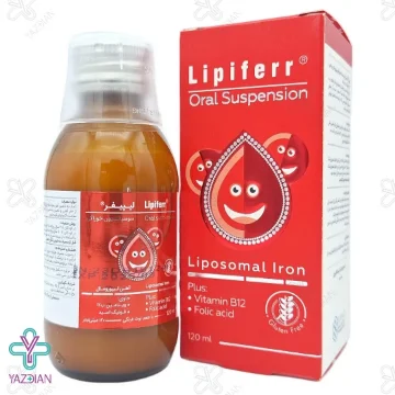 شربت آهن سوسپانسیون خوراکی لیپیفر کیمیا کالا رازی - 120 میلی لیتر