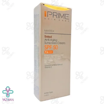 کرم ضد آفتاب رنگی جوان کننده فاقد چربی SPF50 پریم - 40 میلی لیتر