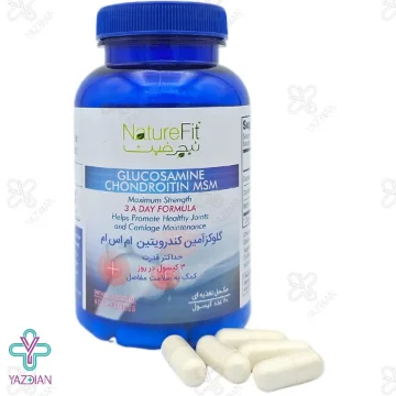 کپسول تقویت مفاصل گلوکزامین کندرویتین MSM نیچرفیت - 60 عددی