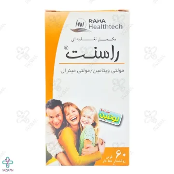 قرص مولتی ویتامین مینرال راسنت رها - 60 عددی قرص مولتی ویتامین مینرال راسنت رها - 60 عددی