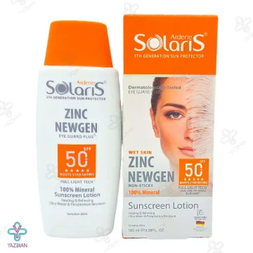 لوسیون ضد آفتاب فیزیکال زینک نیوژن SPF50 آردن سولاریس مناسب پوست حساس - 100 میلی لیتر 