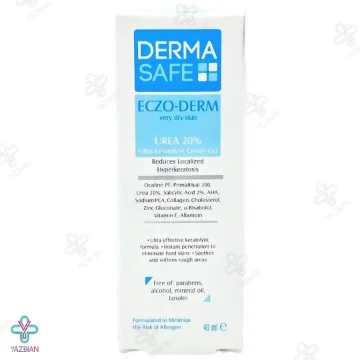 کرم ژل مرطوب کننده حاوی اوره 20 درصد درما سیف - 40 میلی لیتر