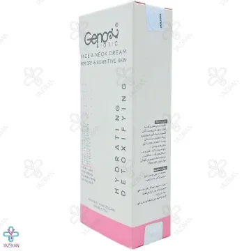 کرم مرطوب کننده صورت و گردن پوست خشک و حساس ژنوبایوتیک	