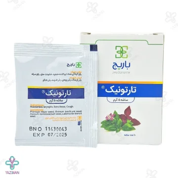 ساشه ضد سرفه و گلو درد تارتونیک باریج اسانس - 10 عددی 