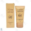 کرم ضد آفتاب SPF 40 مدیسان با پوشش کرم پودر مناسب پوست چرب و حساس - بژ طبیعی