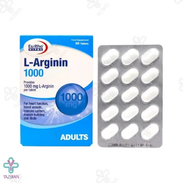 قرص ال ارژنین 1000 میلی گرم یوروویتال - 60 عددی