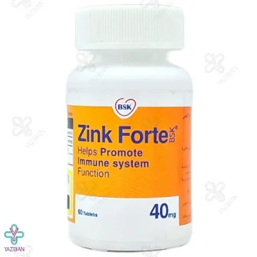 قرص زینک فورت 40 میلی گرم بی اس کی - 60 عددی 