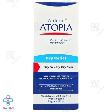لوسیون شستشوی بدن ملایم Dry Relief حاوی 5 درصد اوره آتوپیا آردن - 150 میلی لیتر 