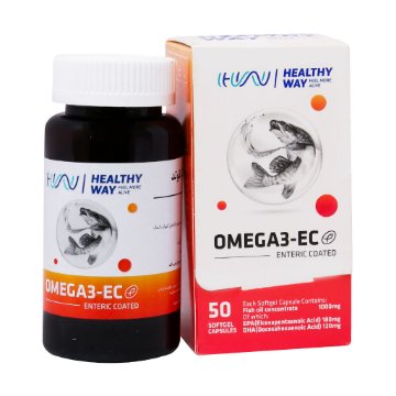کپسول ژلاتینی امگا3 انتریک کوتد هلثی وی - 50 عددی