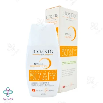 کرم ضد آفتاب SPF50 فاقد چربی بایو اسکین پلاس - بژ طبیعی
